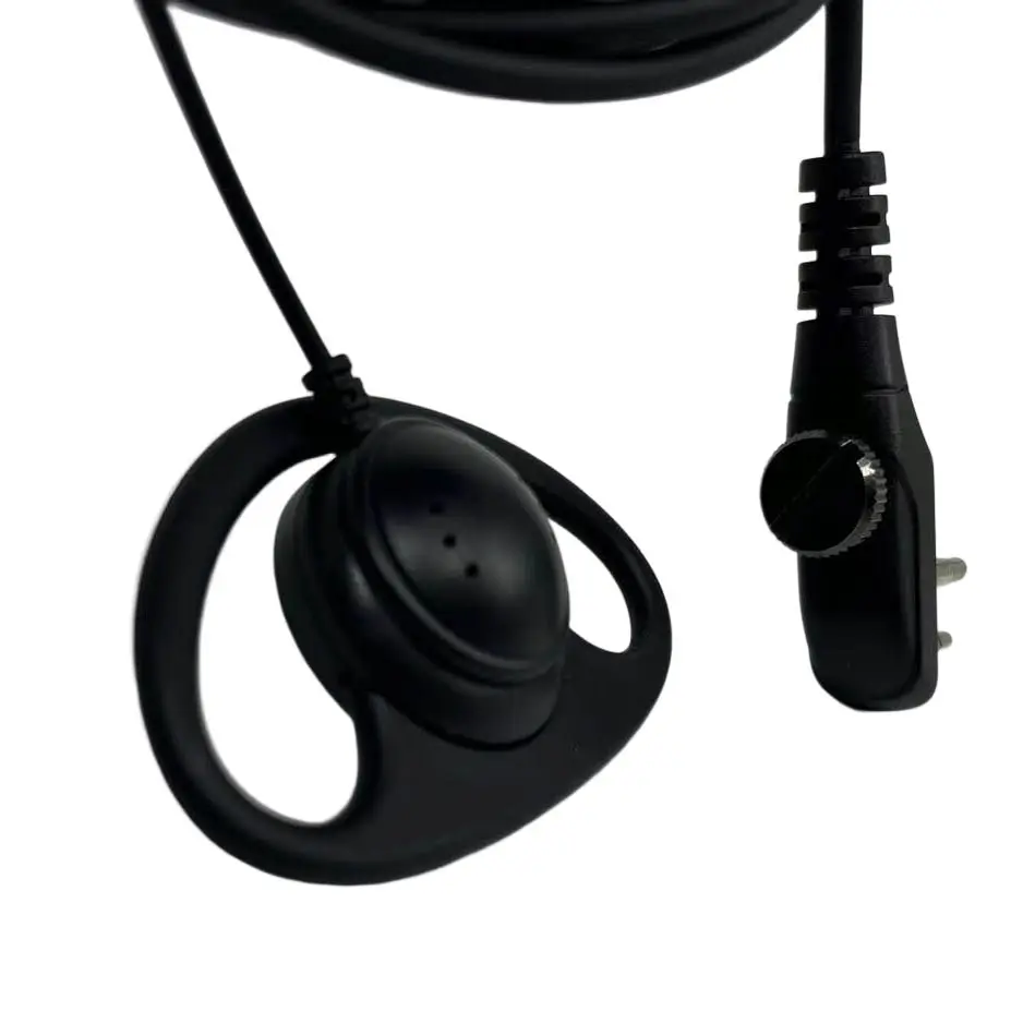 Auricolare singolo con gancio per l'orecchio Radio bidirezionale VHF UHF EG45 D tipo 3.5mm 2.5mm auricolare cablato gancio per l'orecchio cuffie PD500