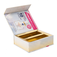 Caja de regalo magnética de ropa con logotipo personalizado reciclable, caja de embalaje de papel rígido elegante con ventana de PVC
