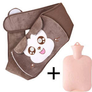 Best-selling winter <b>hot</b> <b>water</b> bottle. Grey koala belt, knitted fabric cover, <b>hot</b> <b>water</b> <b>bag</b> set of three. Cross-border. - Product Image 1