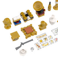 MOC1799 Caja de Seguridad Color Arena, 290 Piezas, Juego de Bloques de Construcción de Plástico para Armar y Coleccionar, Regalo para Niños