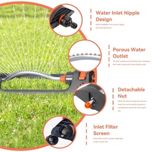 Aspersor Oscilante Automático con 19 Boquillas de Latón, Herramienta de Jardinería para Riego de Césped y Jardín - Product Image 5