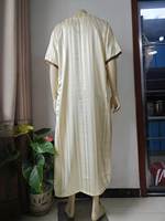 Nouvelle conception de thobe marocain traditionnel, broderie musulmane, abaya, mode arabe saoudienne, vêtements islamiques pour hommes, Qamis Homme Jubba