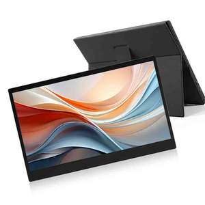 便携式显示器14英寸FHD 1920*1080P USB C超薄IPS旅行显示器，带智能盖扬声器，外置显示器 - Product Image 1