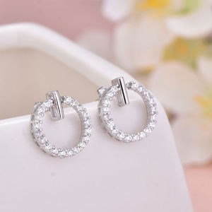 Venta al por mayor 24K chapado en oro de moda estilo coreano pendientes de puño Dubai inspirado en la joyería de acero inoxidable - Product Image 3