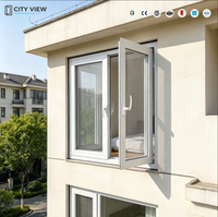 Fenêtres coulissantes en aluminium à double vitrage pour balcon, design American Grill
