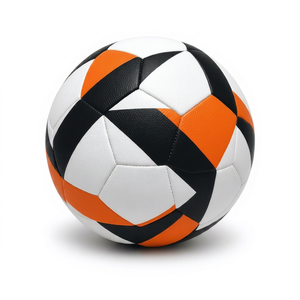 Ballon de football de qualité supérieure, taille 5, blanc, noir, orange, durable, ballon de sport d'extérieur, entraînement professionnel - Product Image 2