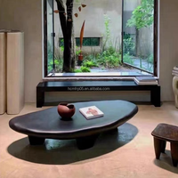 Table Ronde Moderne de Luxe Européenne en Fibre de Verre avec Plateau en Résine pour Entrée d'Hôtel, Balcon et Jardin - Vente Directe Usine