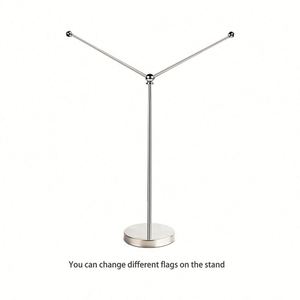 Manufacturers Promotional Products Customized 21x14cm 100% Polyester Aluminum <b>Table</b> Flag Digital Printed Logo Durable - Product Image 3