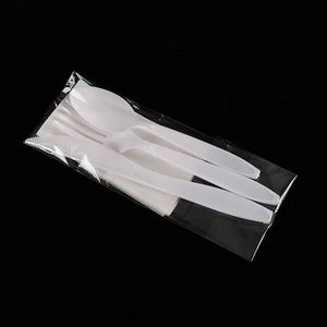 Set di Posate da Campeggio Monouso Ecologiche Pesanti 3*1 4*1 con Sacchetti in Plastica OPP Richiudibili - Product Image 3