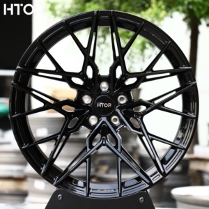 Jantes de voiture personnalisées HTOR 16 17 18 19 20 21 22 23 pouces 5x120 Noir brillant Jantes en alliage d'aluminium pour XM M2 Série 7 X5 650i 635d 530i - Product Image 1