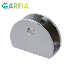 Soportes para Estantes de Vidrio <span class=keywords><strong>Garfia</strong></span> de 12 mm, Sujetadores de Vidrio de Aleación de Zinc, Abrazaderas Redondas Ajustables y Duraderas - Product Image 6