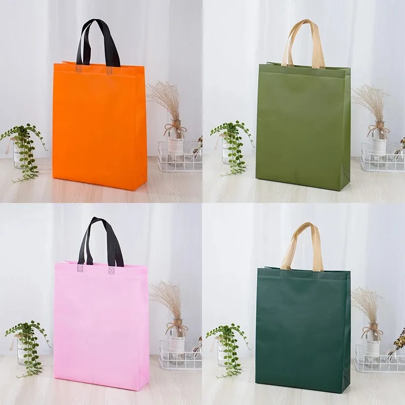 Foldable Grocery Handbag Non Woven Shopping Bag