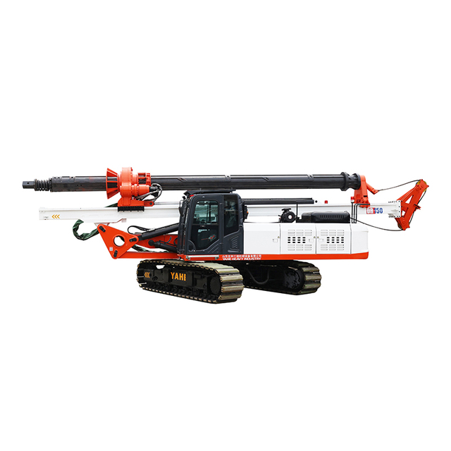 High Efficiency Yahe Heavy Industry PLC-Controlled Fully Hydraulic Rotary Drilling Rig Machine with Lock Rod Gear