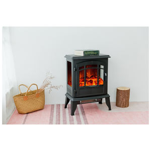 <span class=keywords><strong>Cheminée</strong></span> électrique miniature de bureau à vue <span class=keywords><strong>ouverte</strong></span> sur 3 côtés avec éclairage LED de 23 pouces, petit chauffage pour les petits espaces, bureau, maison - Product Image 6