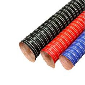 70mm Black Silicone Air Ducting 1 Metre