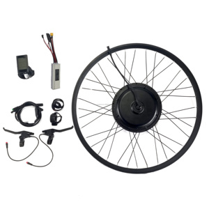 Kit de Motor de <span class=keywords><strong>bicicleta</strong></span> eléctrica de 1000W-3000W con pantalla LCD, acelerador de energía Solar, batería portadora trasera, 700C, <span class=keywords><strong>bicicleta</strong></span>, 52V, Rear-48V - Product Image 1