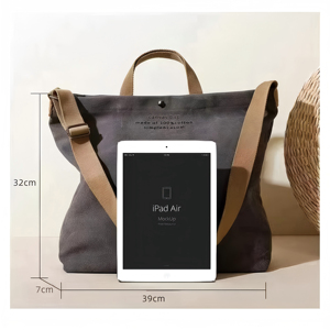 Borsa a tracolla moda <span class=keywords><strong>uomo</strong></span> donna Design all'ingrosso Custom Tote Tote in tela con loghi - Product Image 5