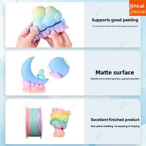 Filamento PLA para Impresora 3D Jinccai, Degradado Mate Multicolor, 1.75mm +/-0.02mm, Vibrante, 5kg, Varilla de PETG TPU - Product Image 6