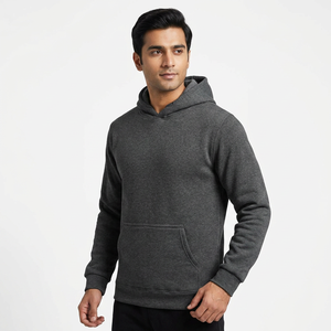 Sudadera con Capucha para Hombre, Estilo Casual, Multicolor, Moda Urbana, Hip Hop, Media Cremallera, Invierno, 100% Algodón, para Entrenamiento - Product Image 1