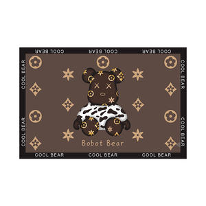 Tapis de sol absorbant pour salle de bain, porte de toilette, ours de marque Tide, tapis de pied antidérapants pour salle de bain, tapis de luxe léger - Product Image 5