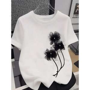 Camisetas de Algodón con Estampado de Arcoíris de Verano, Cómodas y Modernas para Mujeres y Niñas, Suaves, Ligeras, Transpirables, Informales, Perfectas para la Escuela - Product Image 2