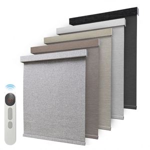 Persianas Enrollables para Ventanas de Oficina, Personalizadas, Opacas, con Protección UV Inteligente, Automáticas, Eléctricas, para Dormitorio, Sala de Estar - Product Image 1