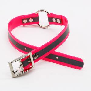 <span class=keywords><strong>Collar</strong></span> reflectante personalizable para perros, correa de nailon recubierta, anillo redondo, luces de gran tamaño con <span class=keywords><strong>TPU</strong></span> duradero, disponible en 8 colores diferentes - Product Image 1