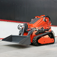 Kostenloser Versand: Kompakter Raupenlader mit 480 kg Tragfähigkeit, Dieselmotor, PLC-Steuerung und Hydraulischen Anbaugeräten für Bauarbeiten