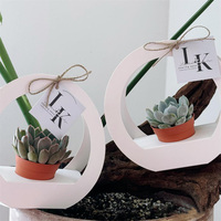 Usine directe personnalisé luxe haute qualité blanc carton anneau Simple succulente Pot papier panier papier sacs en papier ventes directes