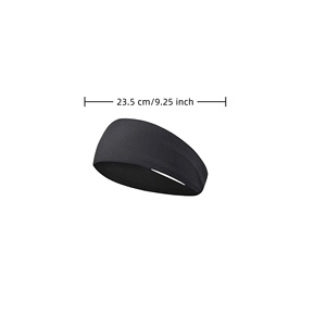 Sports <b>Headband</b> Moisture Wicking Workout Sweatband Non Slip <b>Running</b> Yoga Athletic <b>Headband</b> Custom Logo for <b>Men</b> Women Fitness - Product Image 2