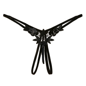 String sexy en dentelle pour femme 2145, taille basse, avec perles massantes, sans couture, taille adulte - Product Image 4