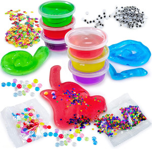 Kit de slime DIY 2025 : Créez votre propre slime fluffy, floam, pâte à modeler et slime cristal pour enfants – Vente directe usine - Product Image 4