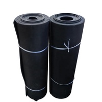 Tapis de sol epdm fin noir de haute qualité, 6 pièces, pour le fitness, absorption des chocs et isolation phonique
