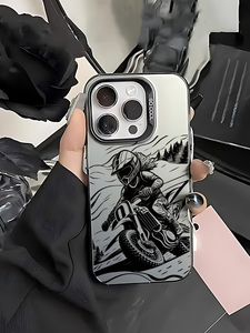 Étui de téléphone portable antichoc en TPU avec design de dessin animé de motard anime cool AnQu pour 13/14/15/16/17 - Product Image 5