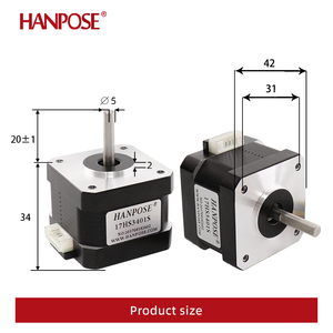 มอเตอร์สเต็ปเปอร์ HANPOSE Nema17 รุ่น <span class=keywords><strong>17HS3401S</strong></span> แรงบิด 28N.cm กระแสไฟ 1.3A มุมสเต็ป 1.8 องศา ขนาด 42 มม. สำหรับเครื่องมือแพทย์ความงาม มอเตอร์ขนาดเล็ก Atura - Product Image 3