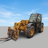 Chariot télescopique d'occasion JCB535, capacité 3500 kg, portée 9,5 mètres, chariot élévateur à grande portée, engin de construction