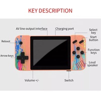 Console de jeux vidéo rétro G3, double lecteur de 800 jeux, sortie AV, 3.5 pouces, 8 bits, Console FC de poche, cadeau pour enfant