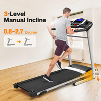 Caminadora Eléctrica Plegable Kreeda para Entrenamiento Profesional, Capacidad de 150 kg, Motor de 3.5 HP, Pantalla LED, Inclinación de 3 Niveles, Multifunción