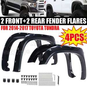 4PCS Mudguards Wheel Arch Fender Flares for Toyota for Tundra 2014-2017 Splash Guard <b>Mud</b> <b>Flap</b> Black - Product Image 1