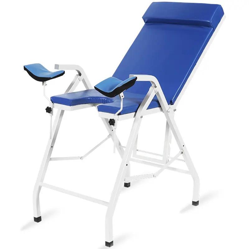 HC-I006A usage Médical gynécologie chaise pliante lit d'examen de gynécologie portable lit d'examen