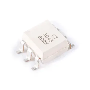 Asli CT3043 (S) (T1) SOP-6 zero crossing optocoupler chip kompatibel dengan MOC3043 sirkuit terpadu-elektronik