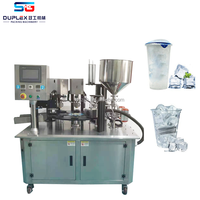 Machine de remplissage électrique de tasse de jus de glaçon avec thermoscellage pour bouteilles et emballage de baril en bois