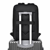 Sac à dos professionnel extensible et étanche pour ordinateur portable 15,6 pouces, 10 cm, élégant, avec sangle de bagage, durable pour le travail et les voyages