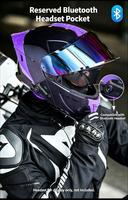 Casque de moto modulaire 2 en 1 Chameleon avec visière double rabattable