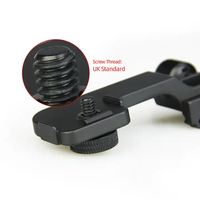 Adaptor J-Arm Taktis JSJM NVG untuk PVS 14, Dudukan Penglihatan Malam, Aluminium+Nylon Hitam 200G untuk Helm Taktis Fast ACH MICH