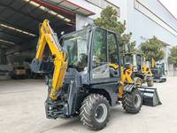 Ekspor Langsung Pabrik Mini Loader Backhoe 4x4 Back Hoe Loader Excavator Mini Front End Loader Retroexcavadora