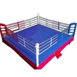 Professional Custom Size Logo Fitness Equipment Boxing Ring MMA PRO Wrestling PVC Boxing Ring