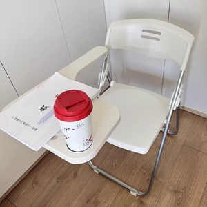 Wholesale Modern Home Office Stackable Folding Training Learning Trainling Study <strong>Chair</strong> with Writing Tablet Pad Bookrack - Product Image 3