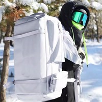 Sac à dos multifonctionnel 55L Spot Ski de grande capacité Séparation sèche et humide Sports Alpinisme Petit sac de taille pour l'extérieur