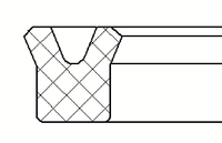 Joint de tige haute performance UNS UN en PU pour vérin hydraulique, joint de piston en U pour pièces d'excavatrice et de chargeuse